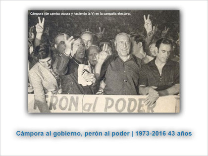 A 43 años de «Cámpora al Gobierno, Perón al poder»
