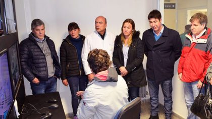 Diputados provinciales y concejales de Junín visitaron el Centro de Monitoreo (Hospital Chivilcoy)