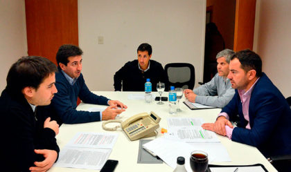 Fabio Britos participó de una reunión con el ministro de Infraestructura bonaerense, Edgardo Cezón