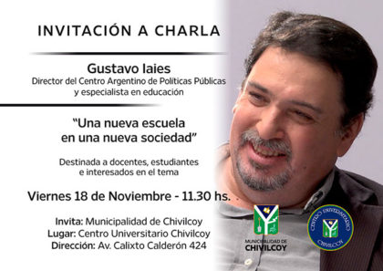 Gustavo Iaies dará una charla en el CUCH item-thumbnail