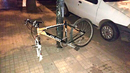 Un menor detenido por hurtar partes de una bicicleta