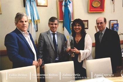 El Diputado Provincial Fabio Britos participó de una reunión con la Ministra de Salud Zulma Ortiz