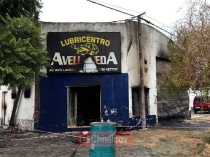 Incendio en el lubricentro: Informe policial por el Comisario Báez [Video]