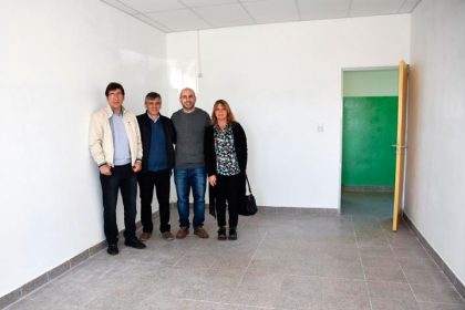 El intendente recorrió la finalización de la obra en la Escuela Anexo 31/11