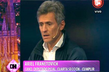 Franetovich: “Con Cristina no tenemos futuro, va a volver a ganar Macri”, anticipan desde el randazzismo