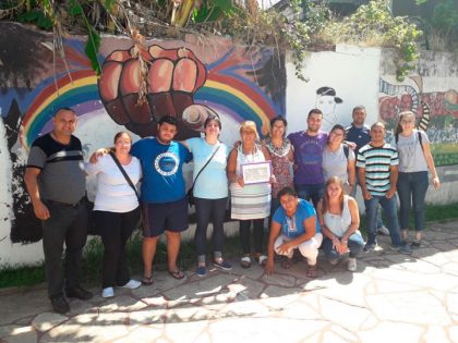 La Juventud Peronista efectuó un reconocimiento a la Asociación Arco Iris