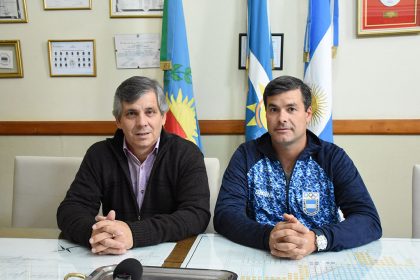 Pablo Álvarez fue saludado por el intendente previo a los Juegos ODESUR 2018