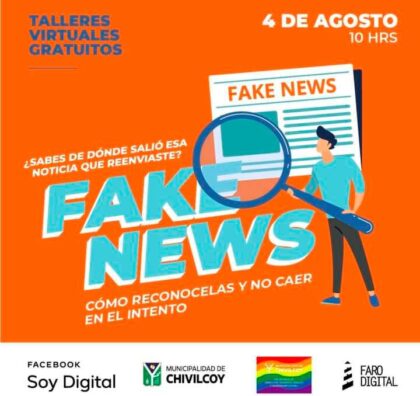 <span style='color:#f000000;font-size:14px;'>EDUCACIÓN</span><br>Taller gratuito sobre Fake News
