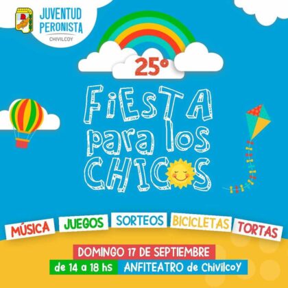 <span style='color:#f000000;font-size:14px;'>LOCALES</span><br>La Juventud Peronista de Chivilcoy celebra la 25° Fiesta para los Chicos