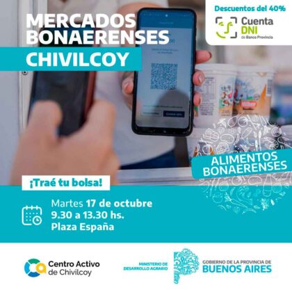 <span style='color:#f000000;font-size:14px;'>LOCALES</span><br>Este martes vuelve la feria Mercados Bonaerenses item-thumbnail