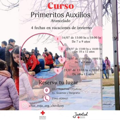 <span style='color:#f000000;font-size:14px;'>LOCALES</span><br>La Cruz Roja lanzó el curso «Primeritos Auxilios» para las vacaciones de invierno