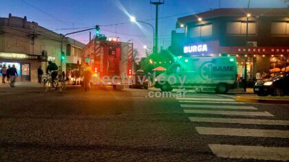 <span style='color:#f000000;font-size:14px;'>LOCALES</span><br>Bomberos y SAME rescataron a un joven que resultó con graves lesiones en accidente laboral