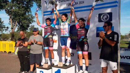 <span style='color:#f000000;font-size:14px;'>CICLISMO</span><br>Doble Bragado Femenina: Dominaron las chilenas y uruguayas