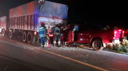 <span style='color:#f000000;font-size:14px;'>REGIONALES</span><br>Un conductor alcoholizado chocó con un camión estacionado sobre la banquina de la Ruta 5