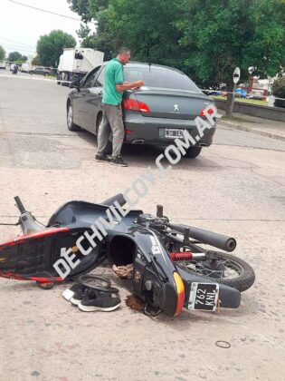 <span style='color:#f000000;font-size:14px;'>POLICIALES</span><br>Una mujer resultó con heridas de consideración tras chocar en calle 28 y Avenida de Tomaso