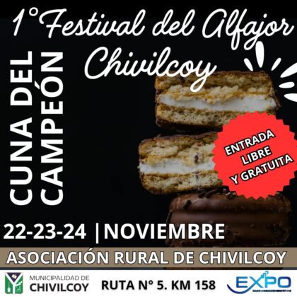 <span style='color:#f000000;font-size:14px;'>TURISMO</span><br>Se viene el Festival del Alfajor en Chivilcoy: demostraciones, talleres, música y más