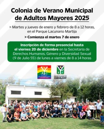 <span style='color:#f000000;font-size:14px;'>LOCALES</span><br>Está abierta la inscripción para la Colonia de Verano Municipal para adultos mayores 2025