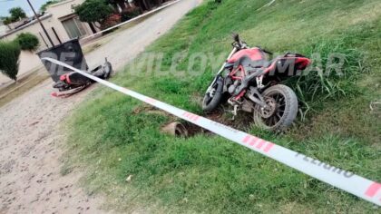 <span style='color:#f000000;font-size:14px;'>POLICIALES</span><br>Choque en Piran y 104: un motociclista sigue internado y otro fue dado de alta