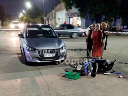 <span style='color:#f000000;font-size:14px;'>LOCALES</span><br>Choque en Irigoyen y Paso de la Patria: una mujer resultó herida y fue trasladada al Hospital item-thumbnail