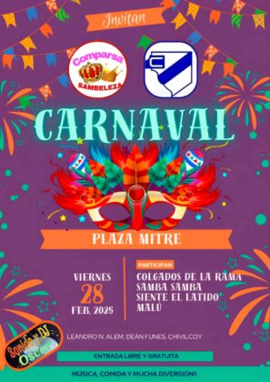 <span style='color:#f000000;font-size:14px;'>LOCALES</span><br>Noche de Carnaval en la Plaza Mitre