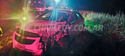 <span style='color:#f000000;font-size:14px;'>SINIESTRO VIAL</span><br>Grave choque frontal en Ruta 51: un herido de consideración item-thumbnail