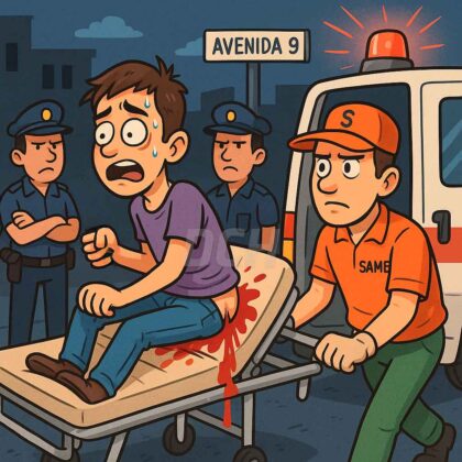 <span style='color:#f000000;font-size:14px;'>POLICIALES</span><br>Joven de 18 años herido con arma blanca en confuso episodio en Avenida 9 <span style='color:#f000000;font-size:14px;'>POLICIALES</span><br>Joven de 18 años herido con arma blanca en confuso episodio en Avenida 9