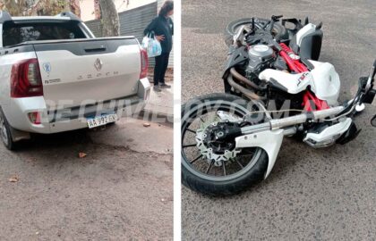<span style='color:#f000000;font-size:14px;'>LOCALES</span><br>Una camioneta y una moto colisionaron en Avenida Ceballos 115 item-thumbnail