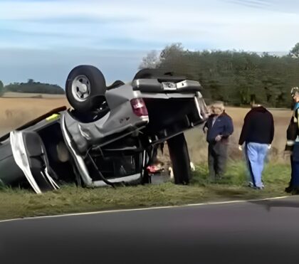 <span style='color:#f000000;font-size:14px;'>SINIESTRO VIAL</span><br>Ruta 51: Tres chivilcoyanos volcaron en cercanías de Saladillo item-thumbnail
