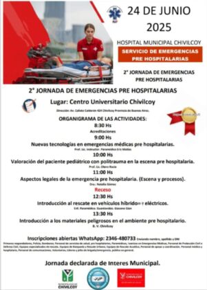 <span style='color:#f000000;font-size:14px;'>SALUD</span><br>Salud: Se brindará la 2° Jornada de Emergencias Prehospitalarias <span style='color:#f000000;font-size:14px;'>SALUD</span><br>Salud: Se brindará la 2° Jornada de Emergencias Prehospitalarias