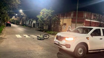 <span style='color:#f000000;font-size:14px;'>LOCALES</span><br>Colisión entre una camioneta y una bicicleta deja un ciclista herido item-thumbnail