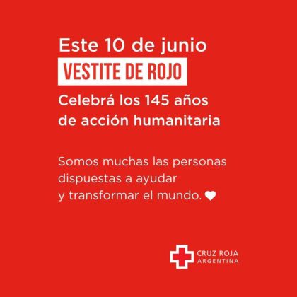<span style='color:#f000000;font-size:14px;'>LOCALES</span><br>Invitan a vestir prendas o accesorios de color rojo para rendir homenaje a la Cruz Roja Argentina en su 145º aniversario <span style='color:#f000000;font-size:14px;'>LOCALES</span><br>Invitan a vestir prendas o accesorios de color rojo para rendir homenaje a la Cruz Roja Argentina en su 145º aniversario