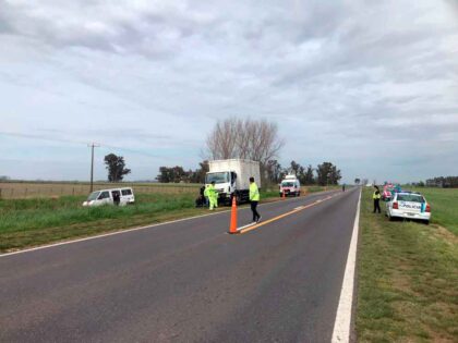 <span style='color:#f000000;font-size:14px;'>SINIESTRO VIAL</span><br>Un choque en cadena sin heridos en la Ruta 5 item-thumbnail