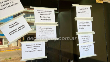 <span style='color:#f000000;font-size:14px;'>SALUD</span><br>Crece la preocupación por el conflicto en IMO: el personal de salud anunció un paro por tiempo indeterminado item-thumbnail