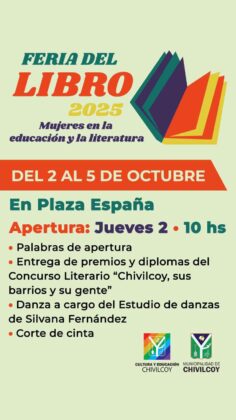 <span style='color:#f000000;font-size:14px;'>CULTURA</span><br>Llega la Feria del Libro 2025: “Mujeres en la Educación y la Literatura”