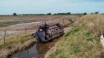 Despiste y vuelco sobre la Ruta 5, uno de los protagonistas del hecho no detuvo su marcha item-thumbnail
