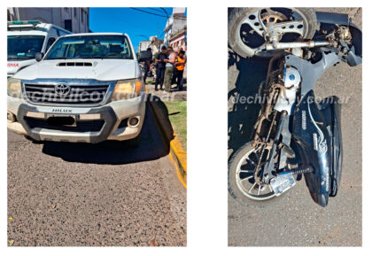 <span style='color:#f000000;font-size:14px;'>ACTUALIDAD</span><br>Un menor colisionó con una camioneta en Pellegrini y Rivadavia item-thumbnail