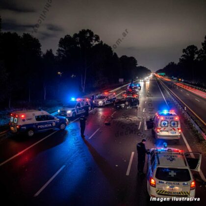 <span style='color:#f000000;font-size:14px;'>POLICIALES</span><br>Mercedes: grave choque en la Ruta 5, hay varios muertos